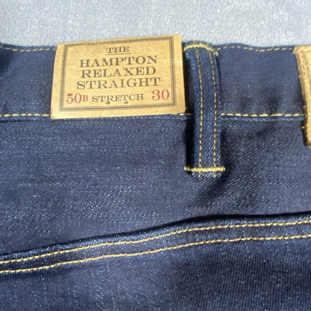 Polo Ralph Lauren Jeans 50/30 Hampton Relaxed Straight Dark Wash Denim New Tags‎